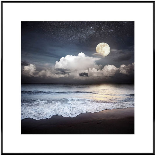 Artbox Moon Beach billede 50 x 50 cm