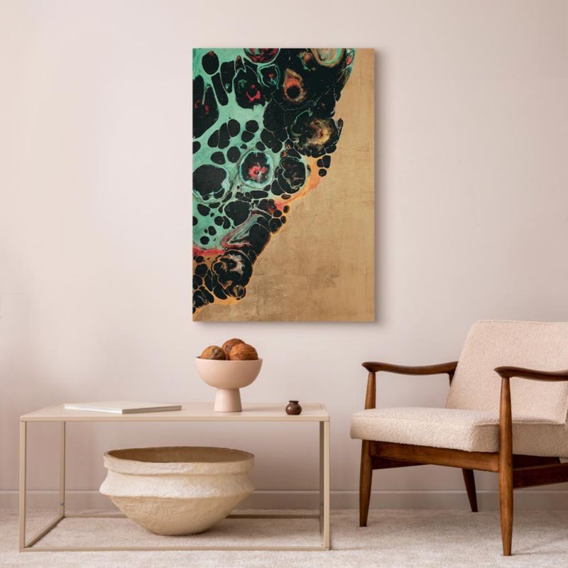 Artgeist abstrakte former billede 40 x 60 cm flizelin 1 stk