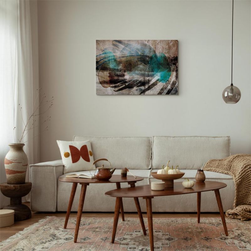 Artgeist abstrakt fjerpragt 120 x 80 cm italiensk lærred 1 stk