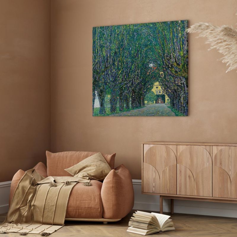 Artgeist maleri Aleje af træer 80 x 80 cm non-woven lærred 1 stk