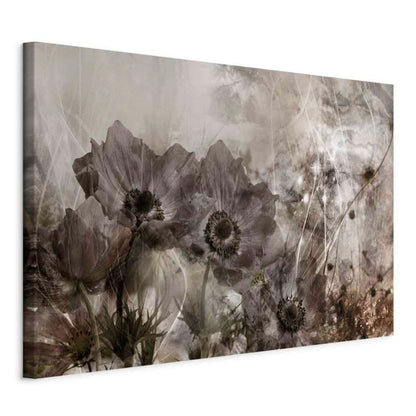 Artgeist anemoner i sepia 120 x 80 cm non-woven lærred 1 stk