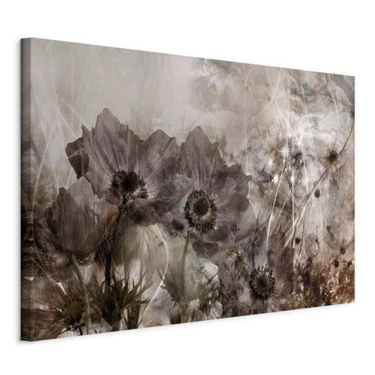 Artgeist anemoner i sepia 120 x 80 cm non-woven lærred 1 stk