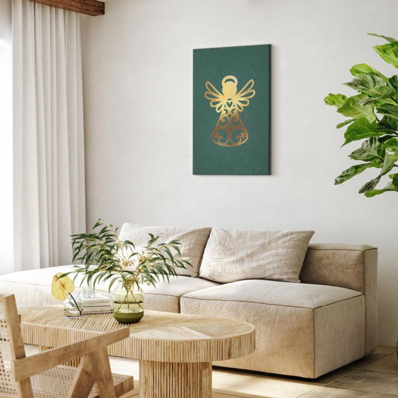 Artgeist Angelic Christmas lærredsbillede 60 x 90 cm italiensk lærred 1 stk