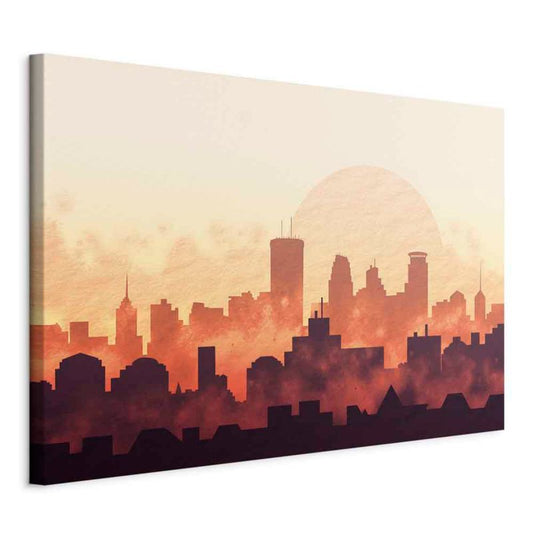 Artgeist billede Byens glød 60 x 40 cm italiensk lærred 1 stk