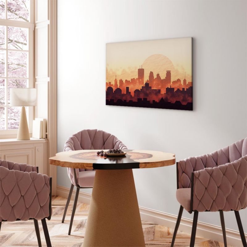 Artgeist billede Byens glød 60 x 40 cm italiensk lærred 1 stk