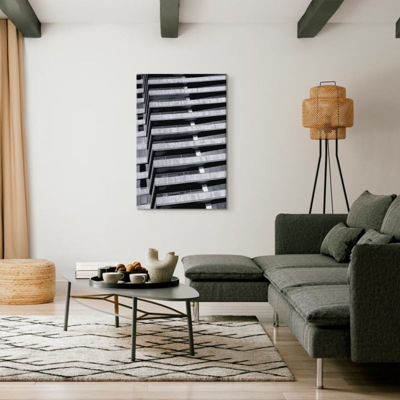 Artgeist arkitektonisk raster 40 x 60 cm italiensk lærred 1 stk