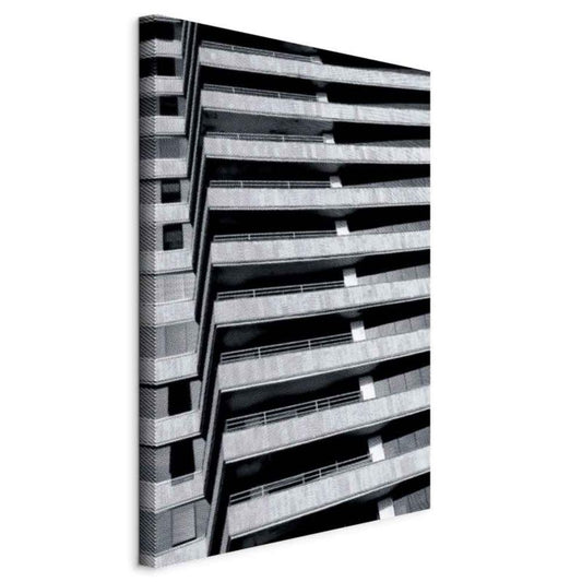 Artgeist arkitektonisk raster lærredsbillede 80 x 120 cm non-woven 1 stk