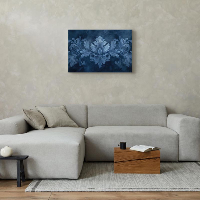 Artgeist billede Blå ornament 120 x 80 cm italiensk lærred 1 stk