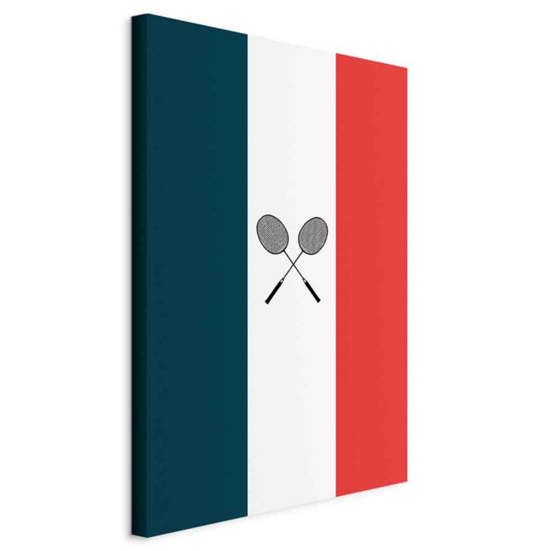 Artgeist badminton billede 20 x 30 cm non-woven lærred 1 stk