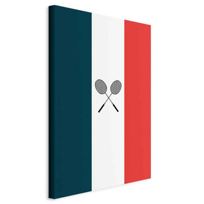 Artgeist badminton billede 20 x 30 cm non-woven lærred 1 stk