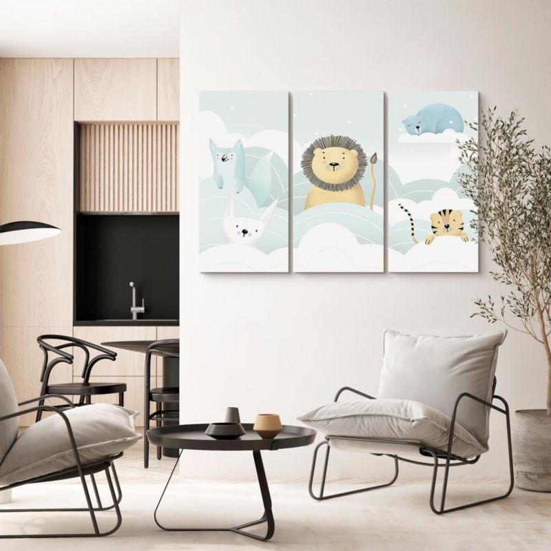 Artgeist eventyr-zoo billede 120 x 80 cm italiensk lærred 1 stk