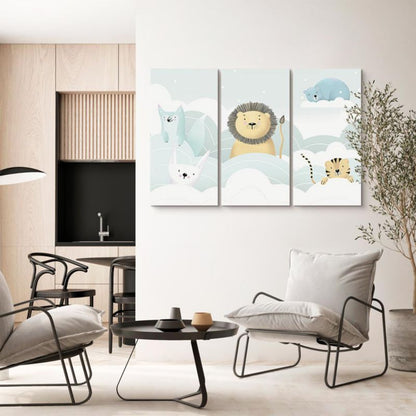 Artgeist billedet Eventyrlig zoo 90 x 60 cm non-woven lærred 1 stk