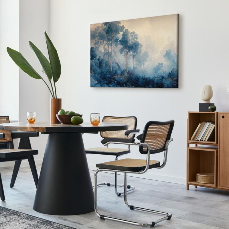 Artgeist maleri Eventyrligt blåt skov 120 x 80 cm italiensk lærred 1 stk