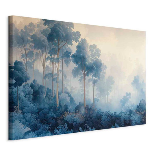 Artgeist billede Eventyrlig blå skov 30 x 20 cm italiensk lærred 1 stk
