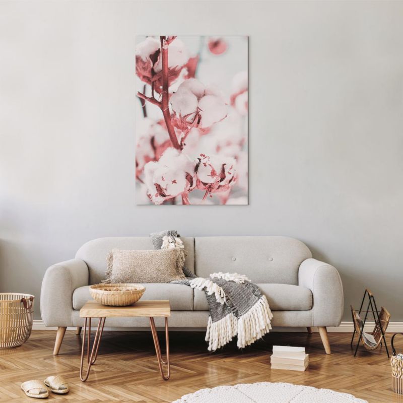 Artgeist billede Bomuld i blomst 40 x 60 cm italiensk lærred 1 stk