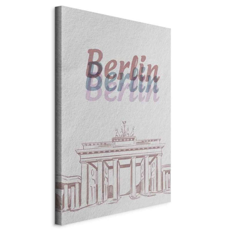 Artgeist Berlin akvarelmaleri 20 x 30 cm italiensk lærred 1 stk