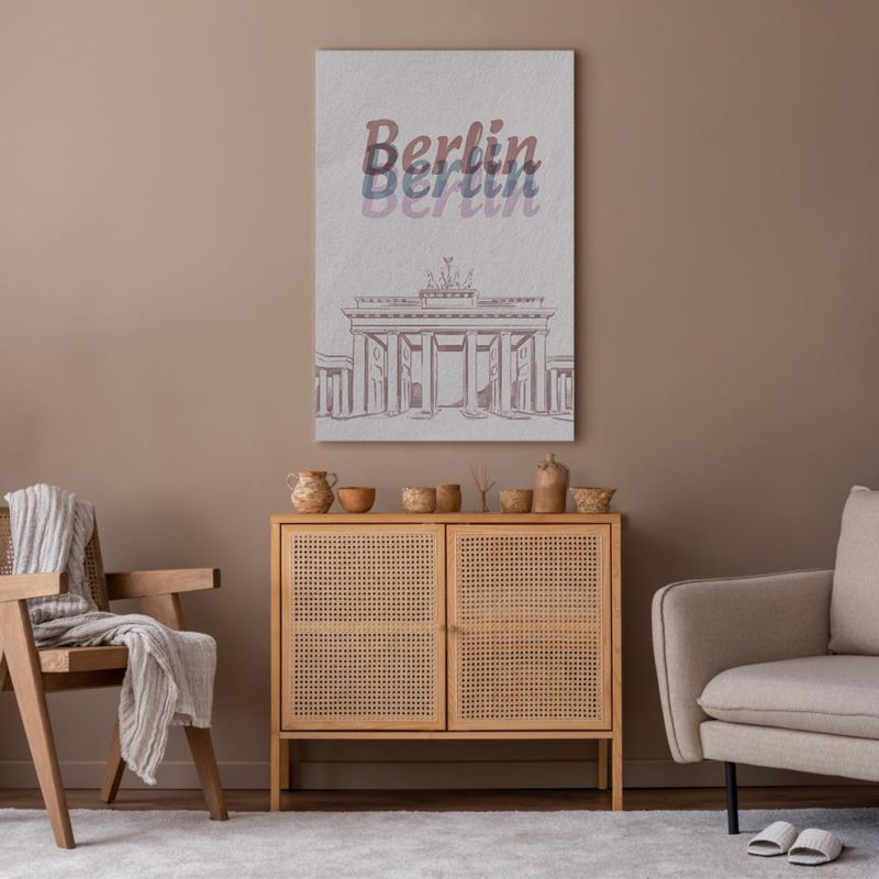 Artgeist Berlin akvarelmaleri 20 x 30 cm italiensk lærred 1 stk