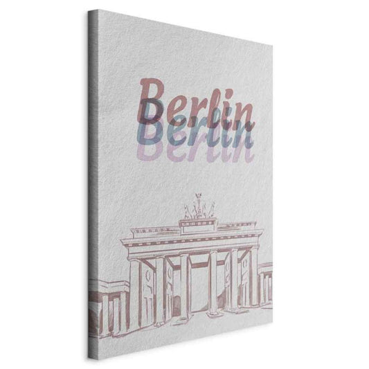 Artgeist Berlin akvarelmaleri 40 x 60 cm non-woven lærred 1 stk