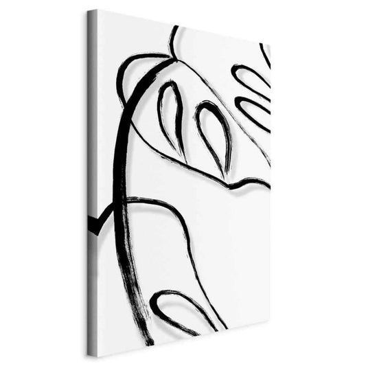 Artgeist billede Hvid monstera 20 x 30 cm vliesstof 1 stk