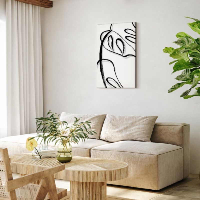 Artgeist billede Hvid monstera 20 x 30 cm vliesstof 1 stk