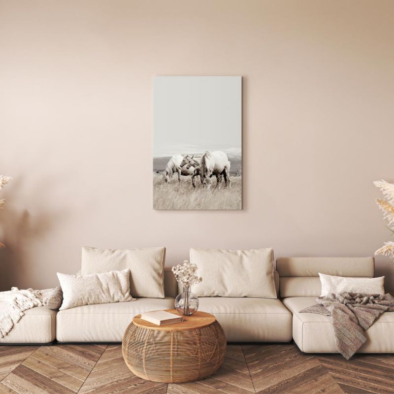 Artgeist billede Hvide heste 40 x 60 cm italiensk lærred 1 stk
