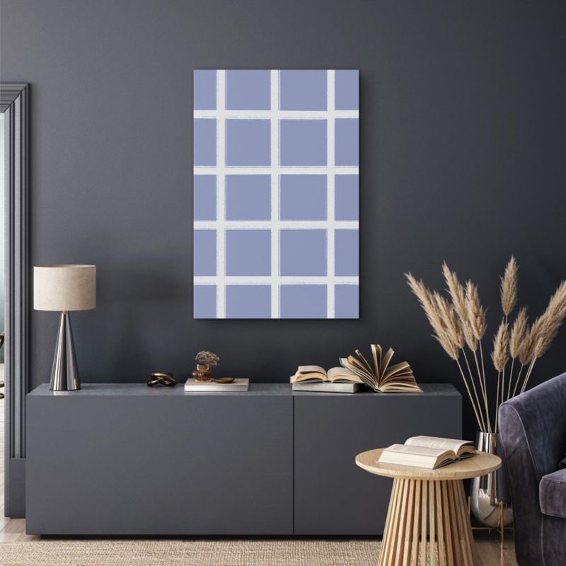 Artgeist billede hvide linjer 60 x 90 cm italiensk lærred 1 stk