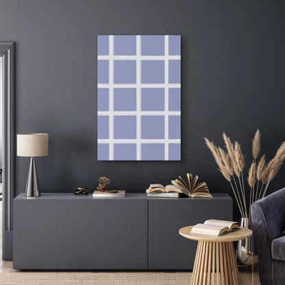 Artgeist billede hvide linjer 60 x 90 cm italiensk lærred 1 stk