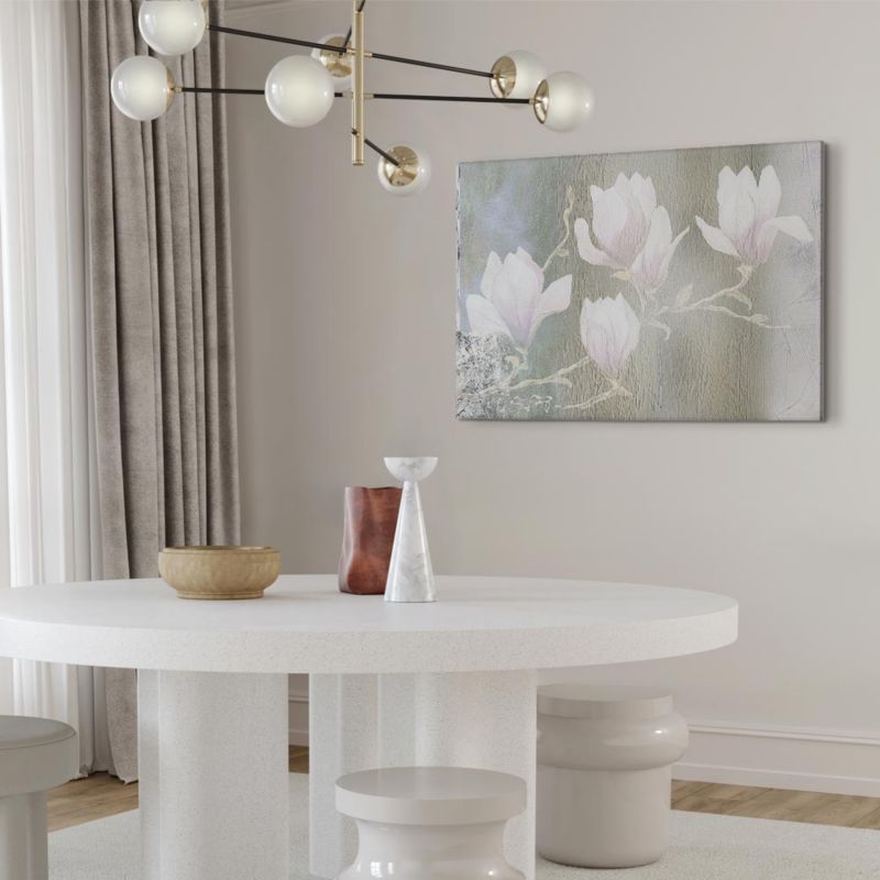 Artgeist billede hvide magnolier 120 x 80 cm italiensk lærred 1 stk