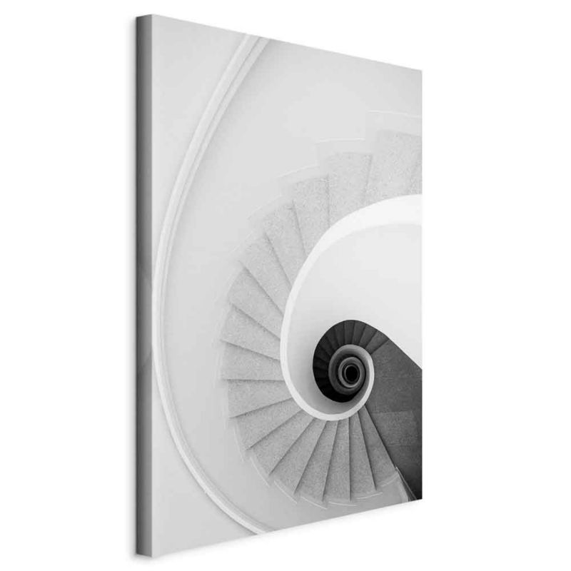 Artgeist billede hvide trapper 40 x 60 cm italiensk lærred 1 stk