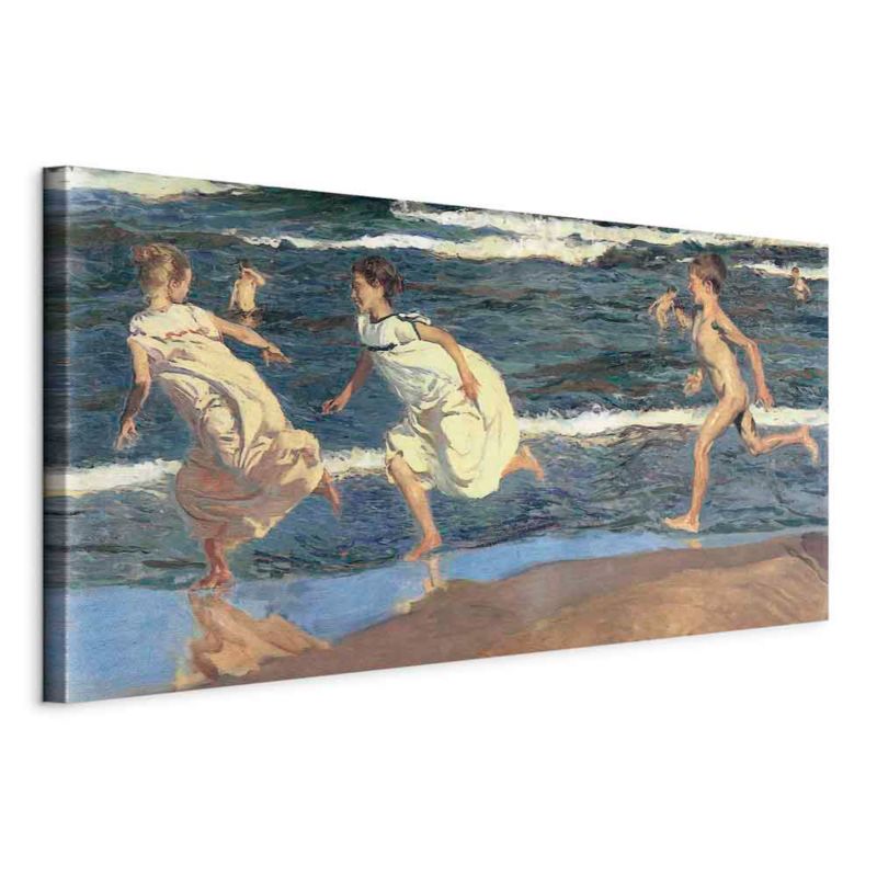 Artgeist billede Løb langs stranden 120 x 60 cm italiensk lærred 1 stk