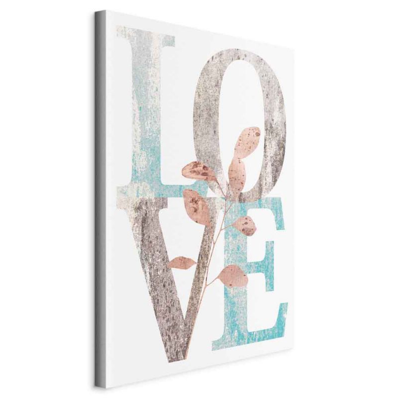 Artgeist Blooming letters lærredsbillede 80 x 120 cm non-woven 1 stk