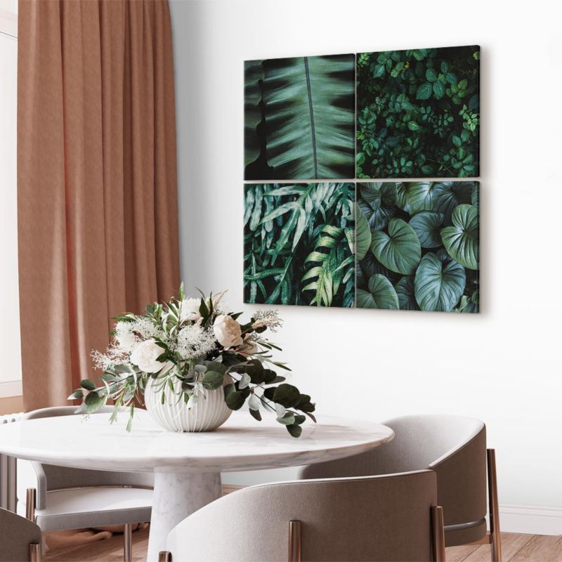 Artgeist botanisk farveskala 80 x 80 cm italiensk lærred 1 stk