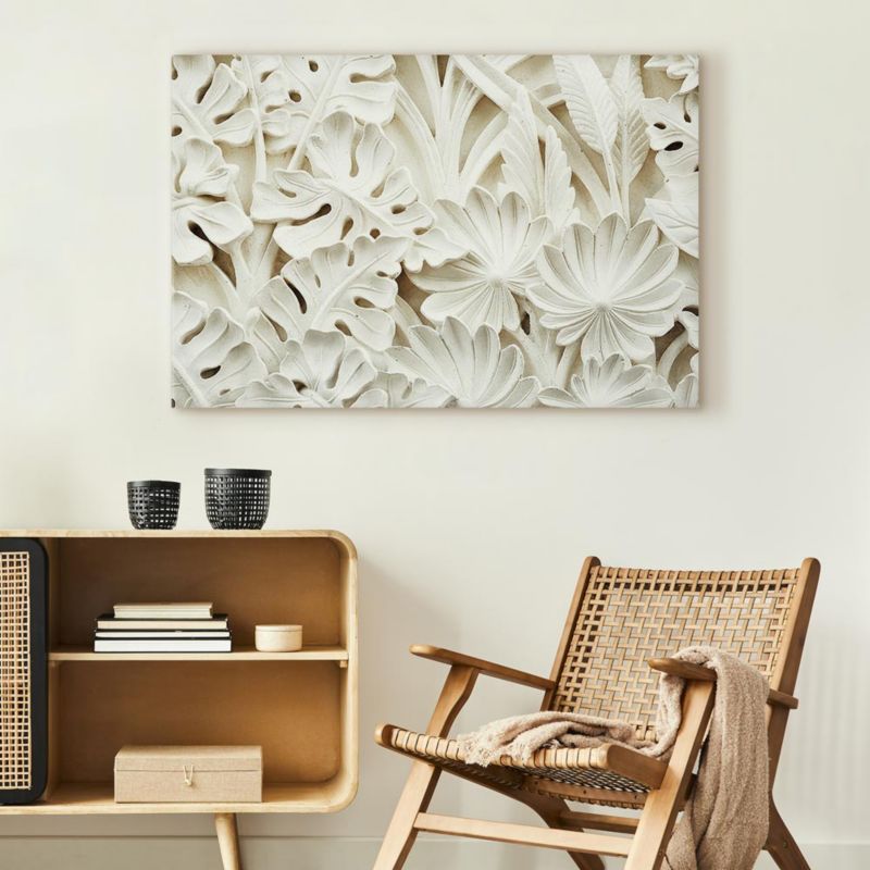 Artgeist billede keramiske blade 60 x 40 cm italiensk lærred 1 stk
