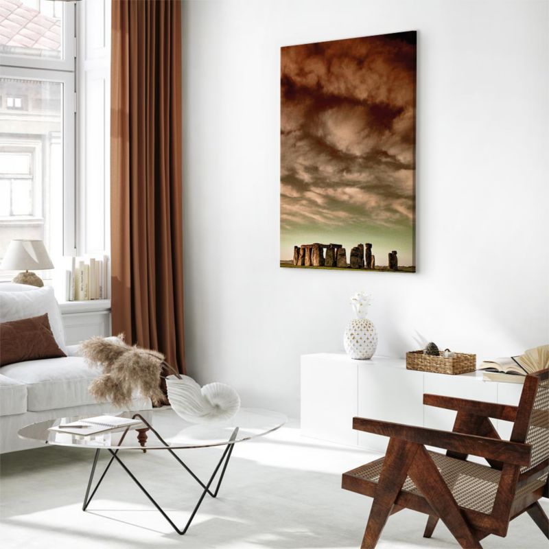 Artgeist billede Skyer over Stonehenge 20 x 30 cm italiensk lærred 1 stk