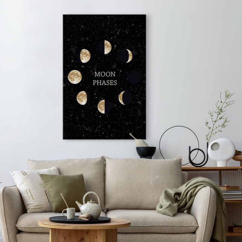 Artgeist billede Månecyklus 20 x 30 cm italiensk lærred 1 stk