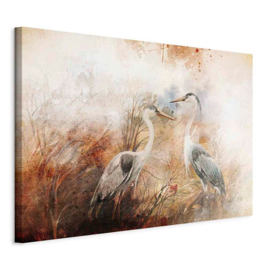 Artgeist maleri Hegrer på jagt 60 x 40 cm italiensk lærred 1 stk