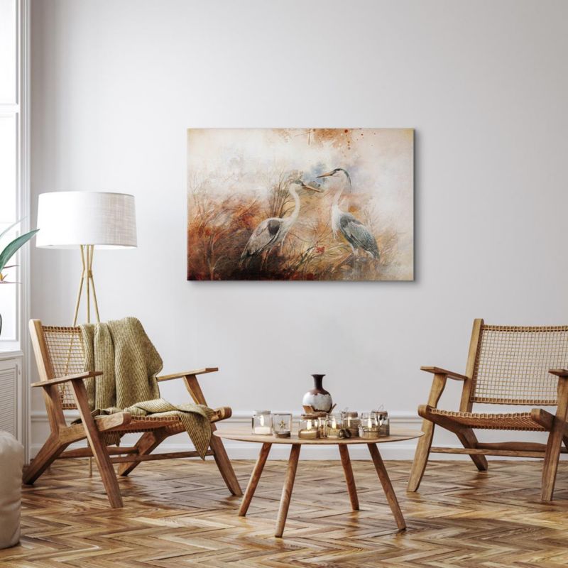 Artgeist maleri Hegrer på jagt 60 x 40 cm italiensk lærred 1 stk