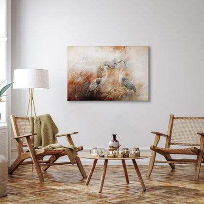 Artgeist maleri Hegrer på jagt 60 x 40 cm italiensk lærred 1 stk