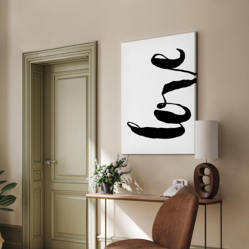 Artgeist billede Sort Love 20 x 30 cm italiensk lærred 1 stk