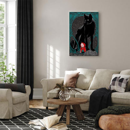 Artgeist billede Rødhætte 60 x 90 cm non-woven lærred 1 stk