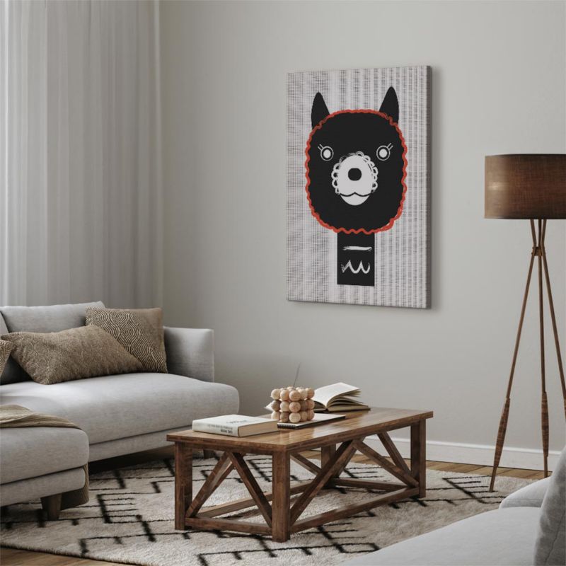 Artgeist dekorativt billede alpaka 20 x 30 cm italiensk lærred 1 stk