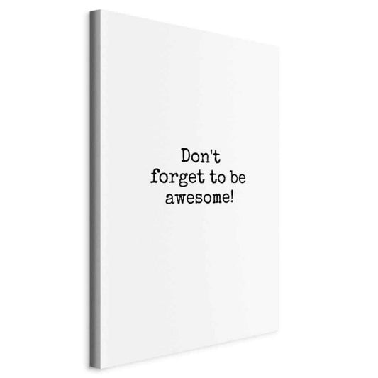 Artgeist Don't Forget lærredsbillede 20 x 30 cm non-woven 1 stk