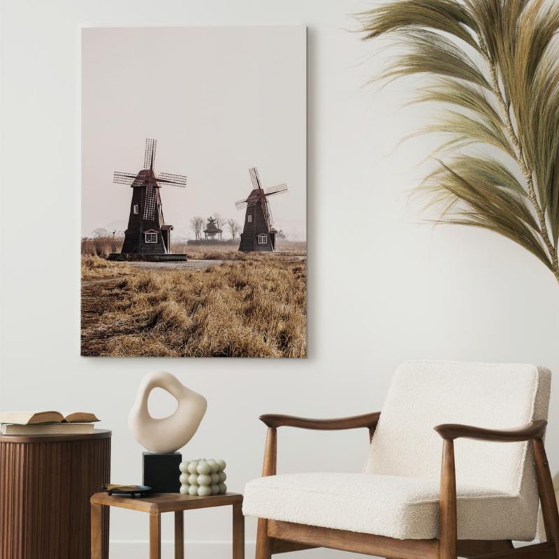 Artgeist trævindmølle billede 40 x 60 cm italiensk lærred 1 stk
