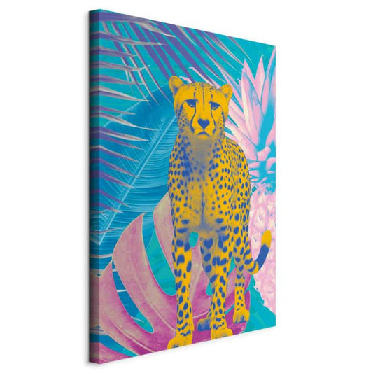 Artgeist eksotisk leopard billede 80 x 120 cm italiensk lærred 1 stk