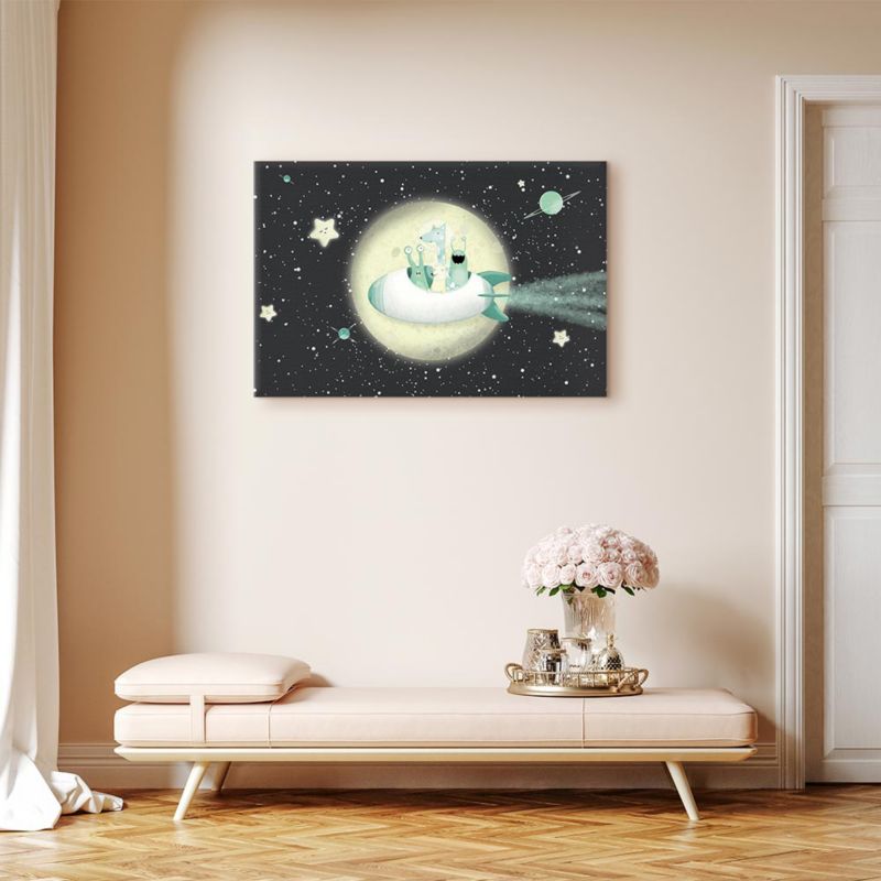 Artgeist billede Ekipa z rakiety 90 x 60 cm italiensk lærred 1 stk