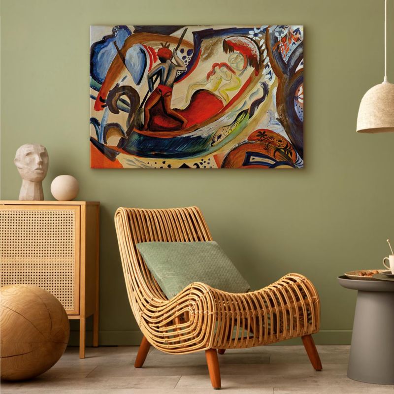 Artgeist ekspression 120 x 80 cm italiensk lærredsbillede, 1 stk