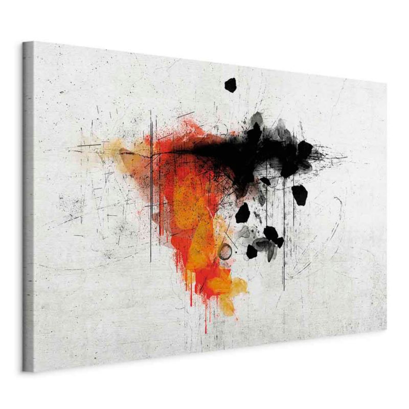 Artgeist billede Ekspression af rød 90 x 60 cm italiensk lærred 1 stk