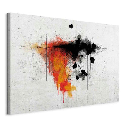 Artgeist billede Ekspression af rød 90 x 60 cm italiensk lærred 1 stk