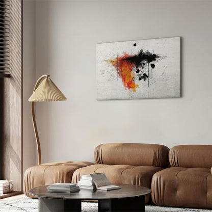 Artgeist billede Ekspression af rød 90 x 60 cm italiensk lærred 1 stk