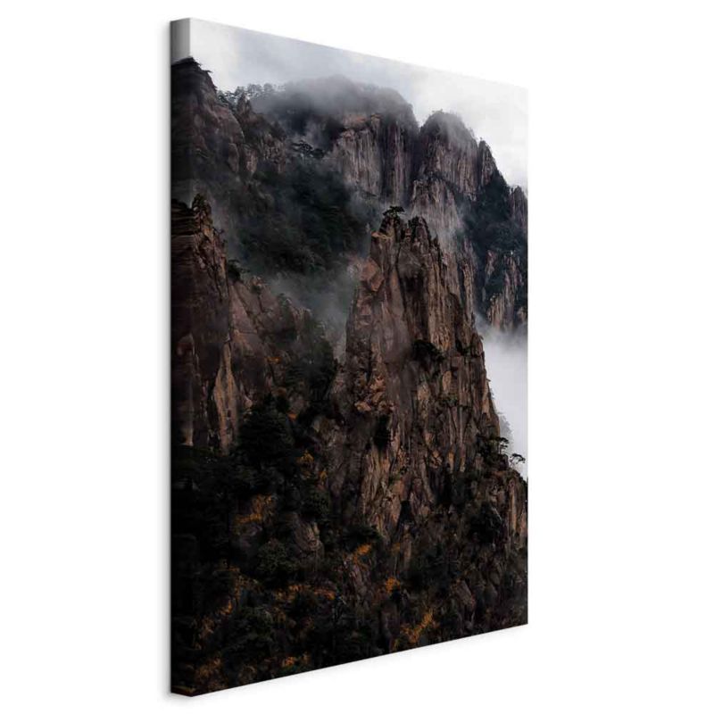 Artgeist maleri bjerglandskab 80 x 120 cm non-woven lærred 1 stk